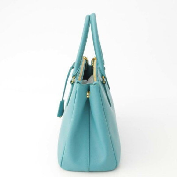 Prada Saffiano Galleria handbag blue - Picture 3 of 10